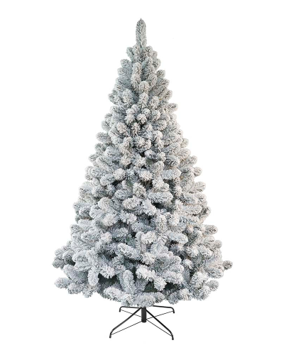 ALBERO DI NATALE INNEVATO FLOCCATO  - altezza H 180 cm