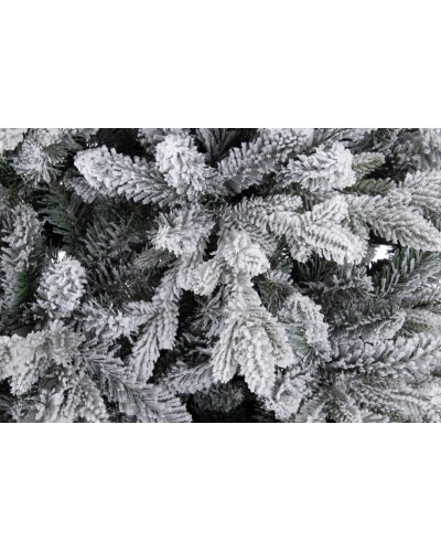 Albero di natale innevato Effetto Realistico REAL TOUCH altezza h 210 cm Aghi realistici in PE ricoperti di neve