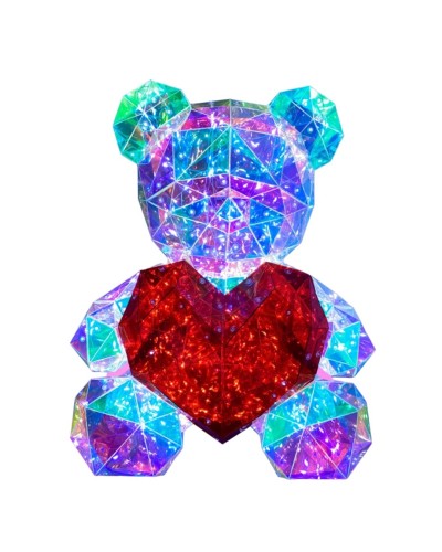 Love teddy cm 40 con led e...