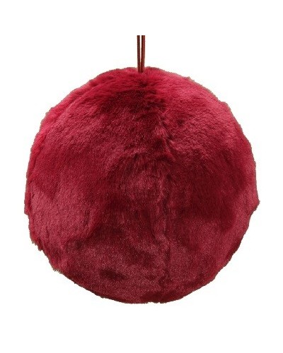 Sfera pelliccia cm 13 dark red
