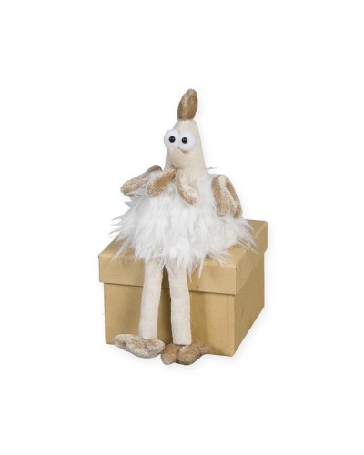 Gallina peluche bianca cm 9...